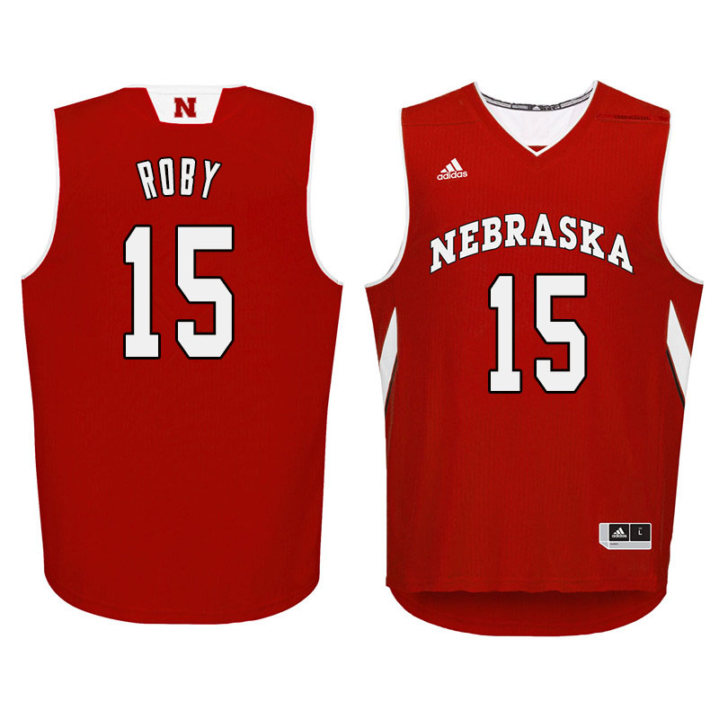 Men Nebraska Cornhuskers #15 Isaiah Roby College Basketball Jersyes Sale-Red